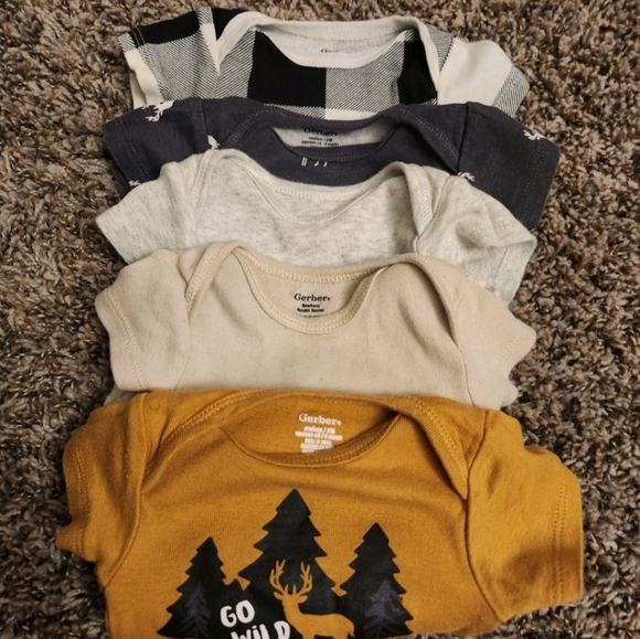 Baby Animal Print Onesies Set Newborn - Picture 3 of 10